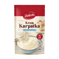 Delecta KREM DO KARPATKI SMAK WANILIOWY w 5 minut KARPATKA 136g  KRÓTKA DATA