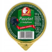 PASZTET DROBIOWO-WIEPRZOWY Z INDYKIEM bez konserwantów 131g