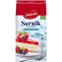 Delecta CIASTO SERNIK NA ZIMNO z mascarpone w 2H! 154g mieszanka 