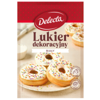 Delecta LUKIER DEKORACYJNY BIAŁY do wypieków 80g