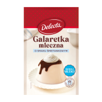 Delecta GALARETKA MLECZNA smak ŚMIETANKI ŚMIETANKA ŚMIETANKOWA 60g 