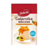 GALARETKA MLECZNA smak MORELI MORELA MORELOWY 60g DELECTA KRÓTKA DATA