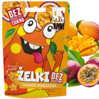 BE RAW ŻELKI MANGO MARAKUJA bez dodatku cukru 35g 