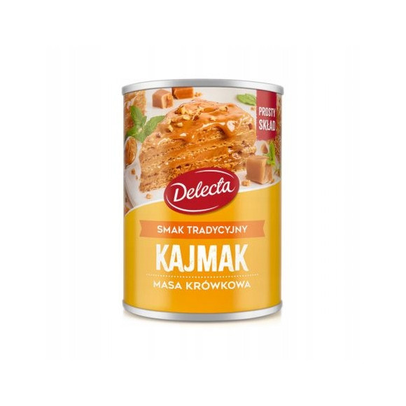 Delecta KAJMAK MASA KRÓWKOWA o smaku TRADYCYJNYM TRADYCYJNA 400g 0,4KG