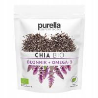 PURELLA Superfoods nasiona CHIA BIO 200G błonnik omega3 do owsianek deserów