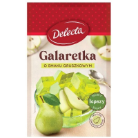 Delecta GALARETKA GRUSZKOWA smak gruszkowy gruszka zielona 70g