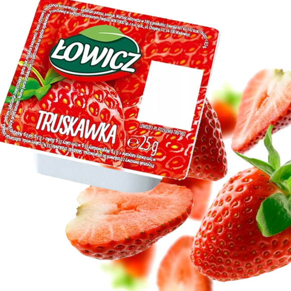 Łowicz PRZYSMAK OWOCOWY Z TRUSKAWEK dżem konfitura truskawkowa mała 25g