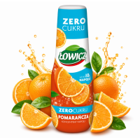  Łowicz SYROP POMARAŃCZA ZERO CUKRU 500ML KONCENTRAT DO SATURATORA NA 10L