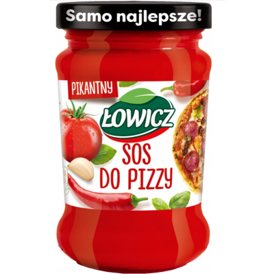 Łowicz SOS DO PIZZY z ziołami POMIDOROWY PIKANTNY 180G SŁOIK