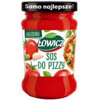 Łowicz SOS DO PIZZY z ziołami POMIDOROWY ŁAGODNY 180G SŁOIK