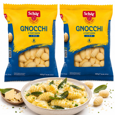 Schar makaron GNOCCHI KOPYTKA ZAMIENIACZANE bezglutenowe 300g x2 = 0,6kg