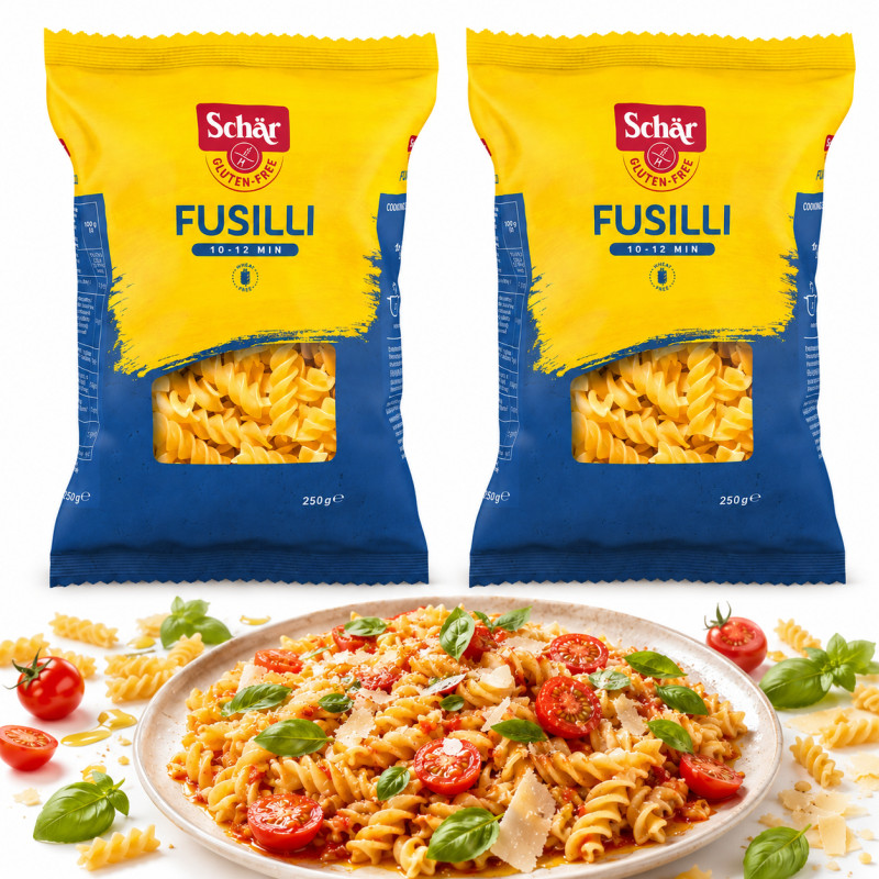 Schar MAKARON PASTA FUSILLII BEZGLUTENOWY ŚWIDERKI 250G x2 = 0,5KG