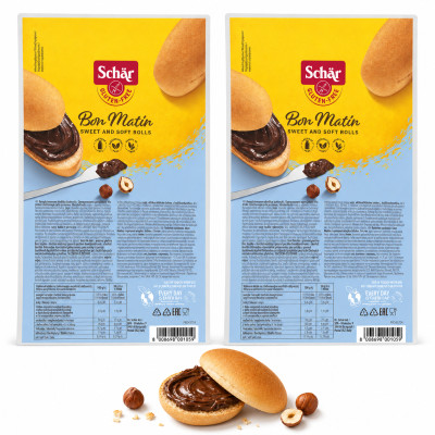 Schar BON MATIN SODKIE BUŁKI ŚNIADANIOWE bezglutenowe 4x50g 200g x2 = 0,4KG