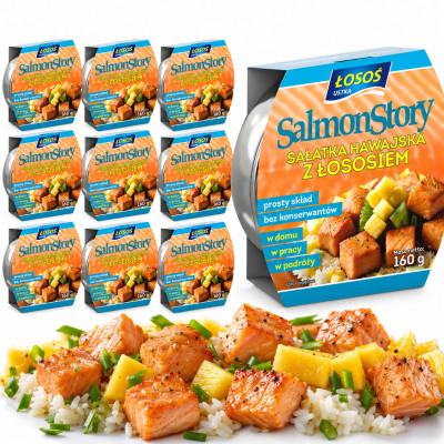Łosoś Ustka APPETI TUNA SAŁATKA Z ŁOSOSIEM HAWAJSKA 160g x10 = 1,6kg