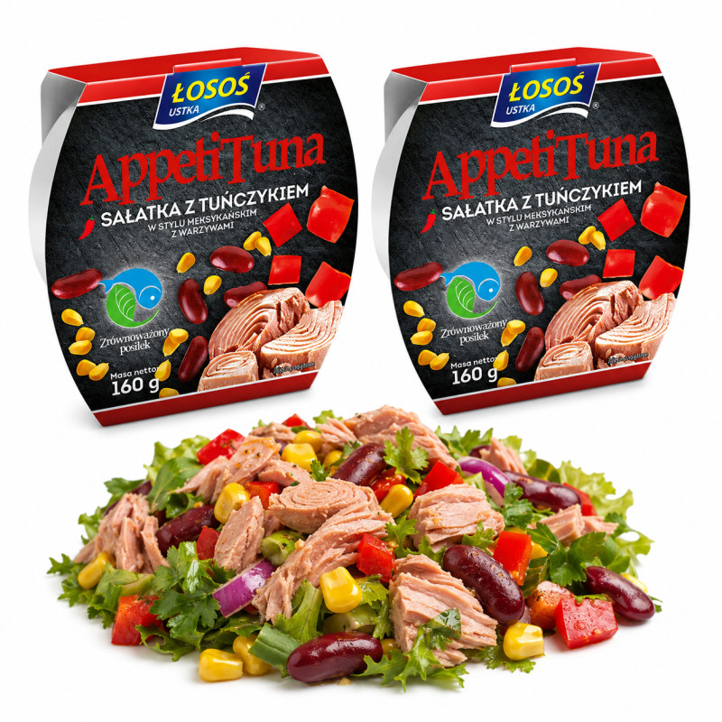 Łosoś Ustka  APPETI TUNA SAŁATKA Z TUŃCZYKA MEKSYKAŃSKA 160g x2 = 0,32kg