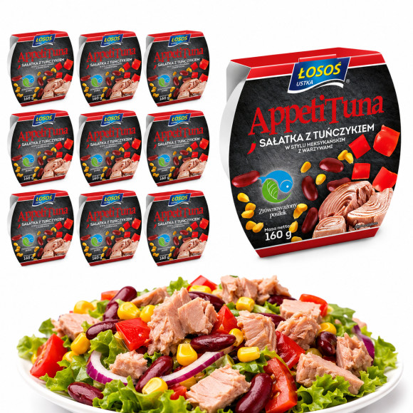 Łosoś Ustka  APPETI TUNA SAŁATKA Z TUŃCZYKA MEKSYKAŃSKA 160g x10 = 1,6kg