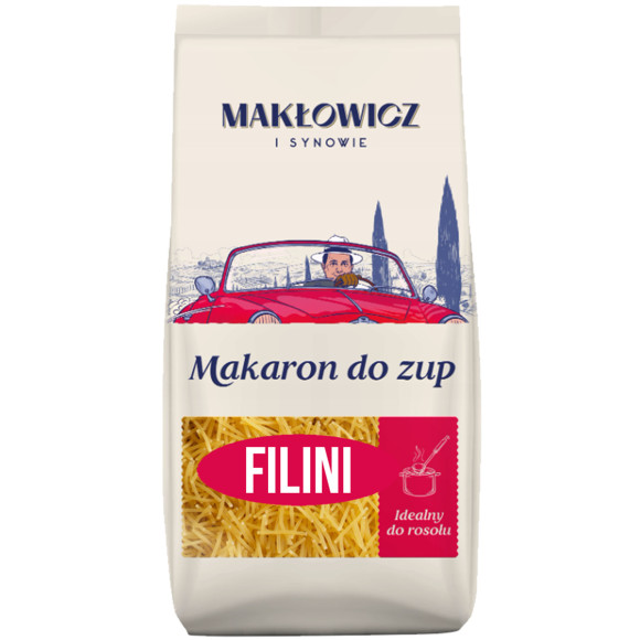 Makłowicz MAKARON MAKŁOWICZ idealny do zup FILINI NITKI 400g