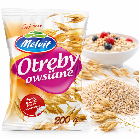 Melvit OTRĘBY dodatek do musli smoothies pieczywa MIX 3 rodzajów = 0,52kg