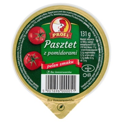 Profi PASZTET DROBIOWO-WIEPRZOWY Z POMIDORAMI bez