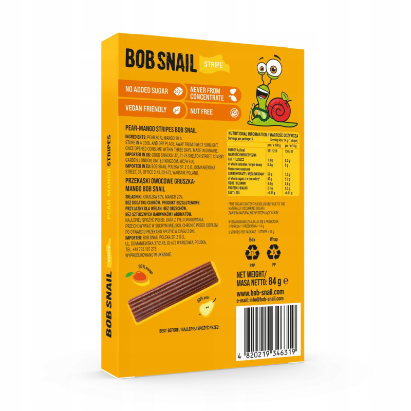 BOB SNAIL LISTEK MANGO 84g 