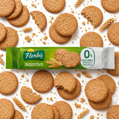 Florbu DIGESTIVE CIASTKA PEŁNOZIARNISTE BEZ DODATKU CUKRU herbatniki 150g