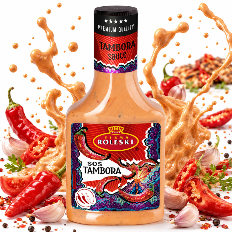 Roleski SOS TAMBORA Ostry sos majonezowy z sosem sambal 290g