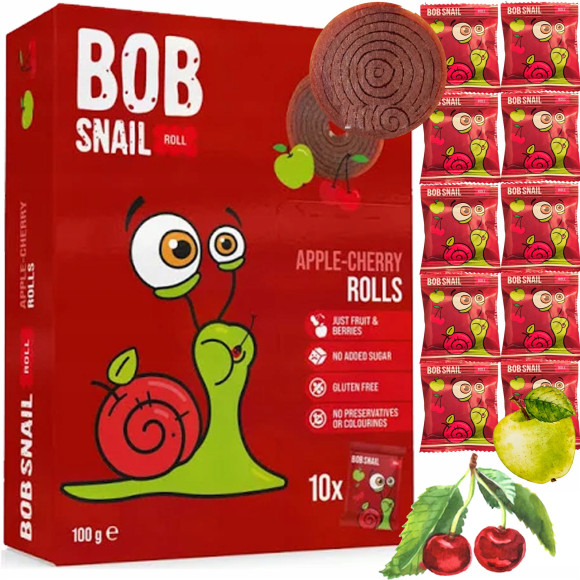 BOB SNAIL ROLLS WIŚNIA 100g