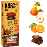BOB SNAIL JELLY W CZEKOLADZIE GRUSZKA POMARAŃCZA 27G