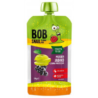 BOB SNAIL MUS JABŁKO CZARNA PORZECZKA 120G KRÓTKA DATA 