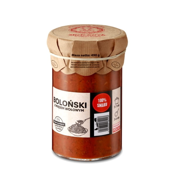 Mielczarek SOS BOLOŃSKI Z MIĘSEM WOŁOWYM 490g
