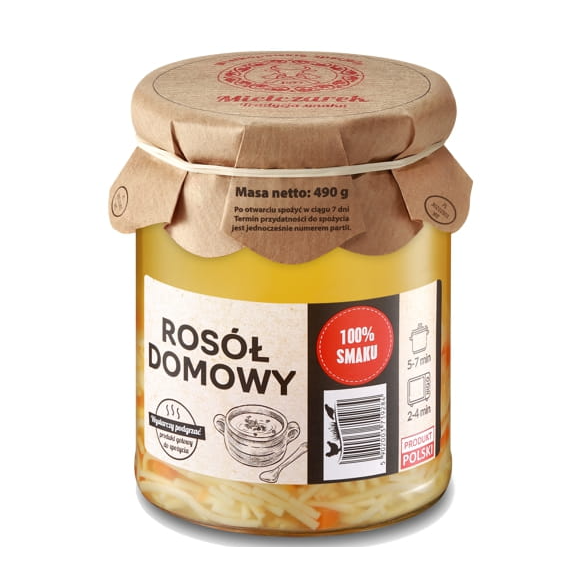 Mielczarek ROSÓŁ DOMOWY Z MAKARONEM drobiowo-wołowy 490G