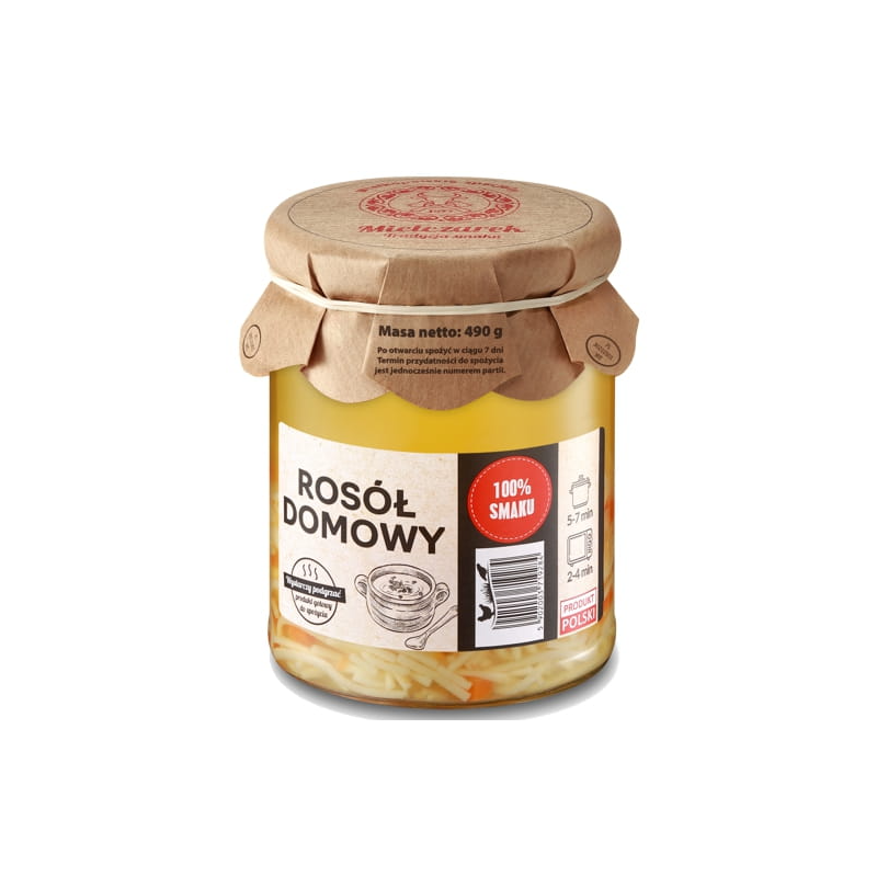 Mielczarek ROSÓŁ DOMOWY Z MAKARONEM drobiowo-wołowy 490G