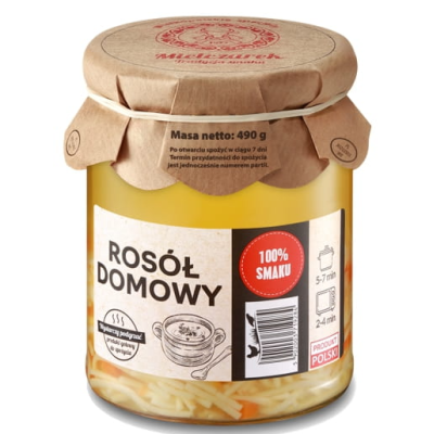 Mielczarek ROSÓŁ DOMOWY Z MAKARONEM drobiowo-wołowy 490G