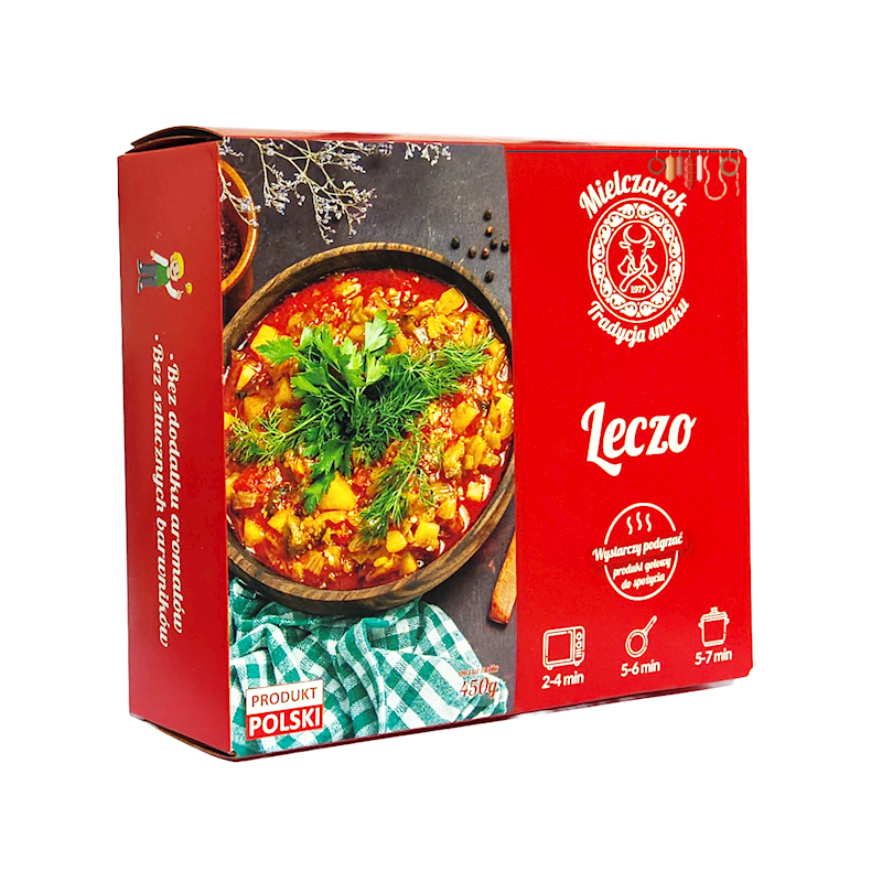 MIELCZAREK LECZO Gotowe danie WYSTACZY PODGRZAĆ  450G KRÓTKA DATA