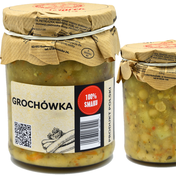 Mielczarek ZUPA GROCHÓWKA gotowe danie TYLKO PODGRZAĆ 490g KRÓTKA DATA 
