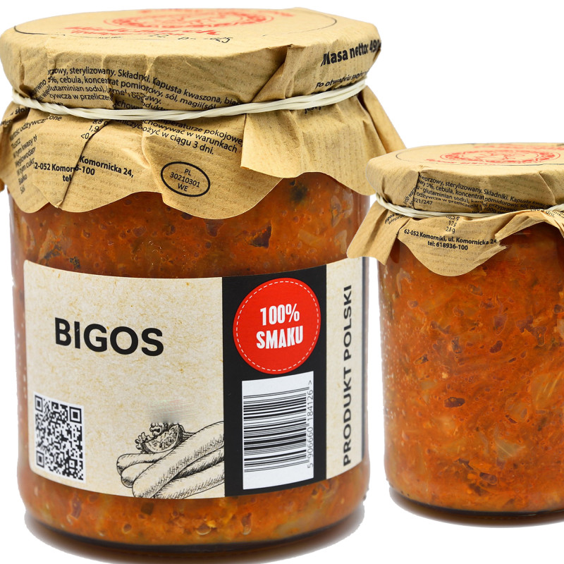 Mielczarek BIGOS W SŁOIKU GOTOWE DANIE MIĘSNE wystarczy podgrzać 490 0,49KG