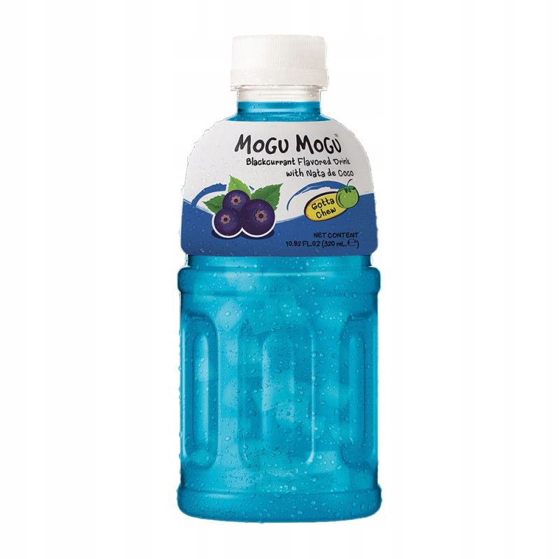 MOGU MOGU napój CZARNA PORZECZKA kawałkami galaretki 320ml