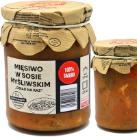 Mielczarek MIĘSIWO MIĘSO W SOSIE MYŚLIWSKIM w SŁOIKU gotowe danie 490g