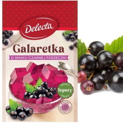 Delecta GALARETKA PORZECZKOWA czarna porzeczka 70g