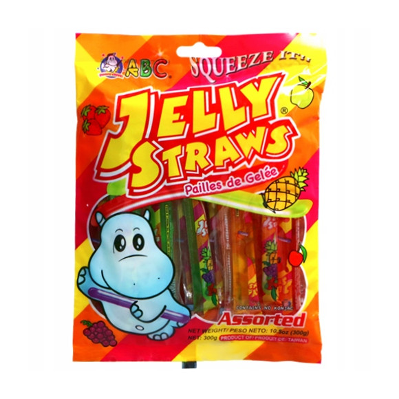 SPESHOW JELLY STRAWS BAG HIPPO żelki owocowe galaretki 300g 15szt 4smaki