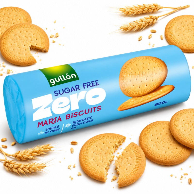 GULLON ZERO ZESTAW SŁODYCZY BEZ CUKRU Ciastka Herbatniki 5 paczek AŻ 0,9KG!