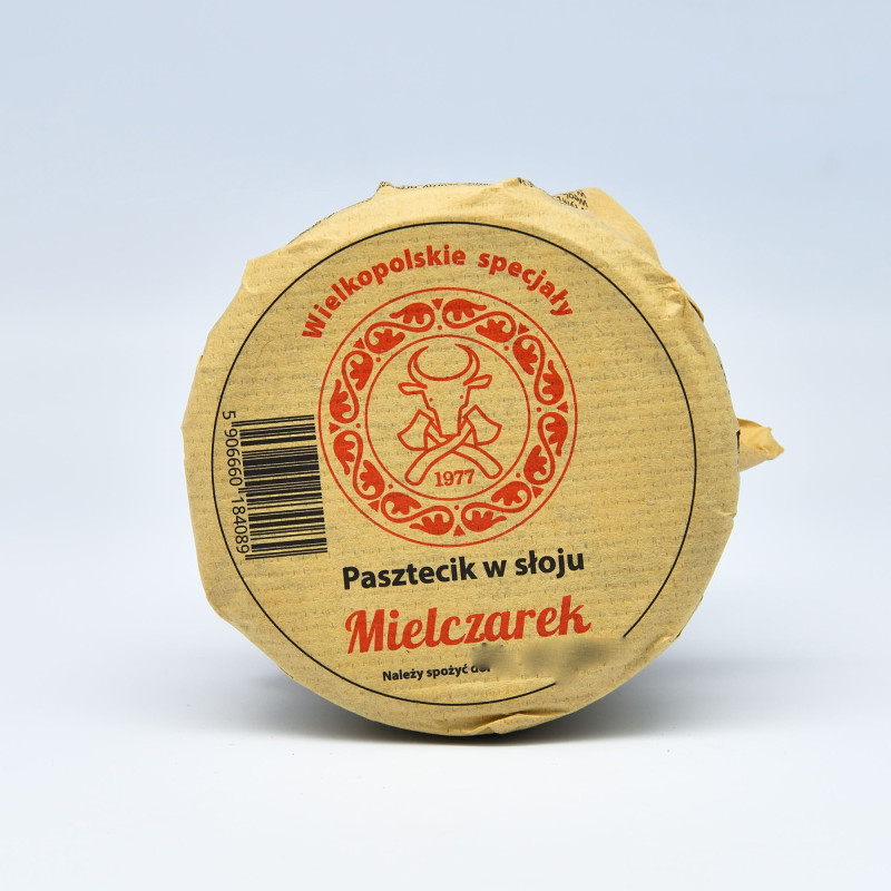 MIELCZAREK PASZTECIK W SŁOJU PASZTET W SŁOIKU na kanapki chleb 180G