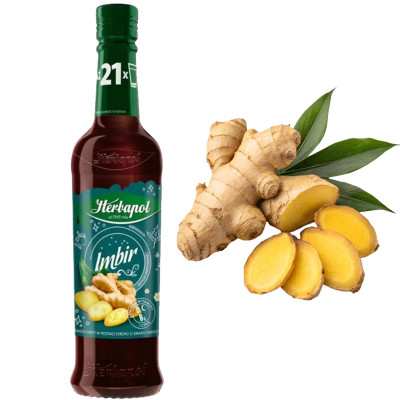 HERBAPOL SYROP OWOCOWA SPIŻARNIA SMAKU IMBIR 420ML