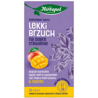 HERBAPOL LEKKI BRZUCH herbata ziołowo-owocowa MANGO TRAWIENIE SASZETKI 