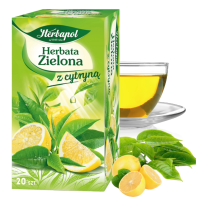 Herbapol herbata ZIELONA Z CYTYNĄ 20 SASZETEK