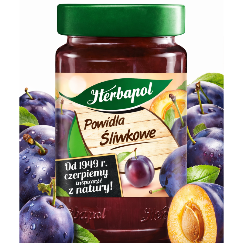  Herbapol POWIDŁA ŚLIWKOWE WĘGIERKOWE 290G