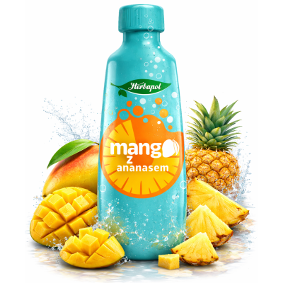 Herbapol KONCENTRAT NAPOJU MANGO Z ANANSEM 405ML aż na 10L napoju