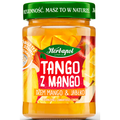 Herbapol TANGO Z MANGO dżem MANGO I JABŁKO obniżona zawartość cukru 280G