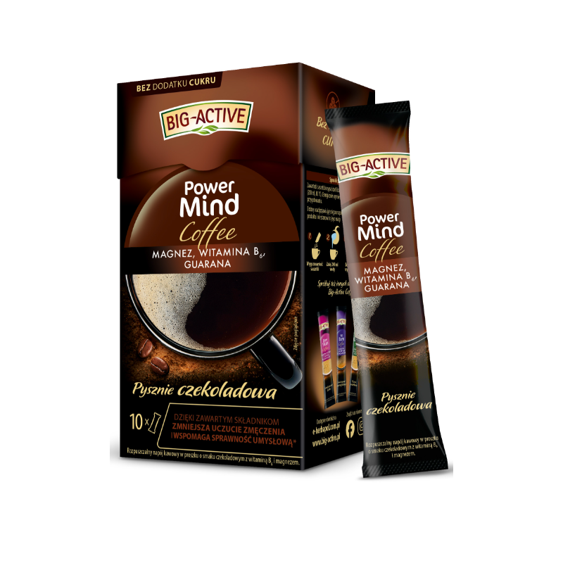 BIG-ACTIVE COFFEE POWER MIND 100 G (10 SASZETEK X 10 G)