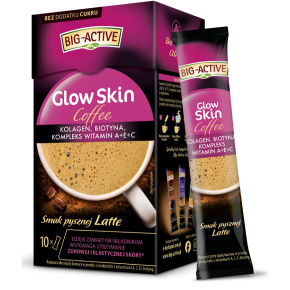 BIG-ACTIVE COFFEE GLOW SKIN 100 G (10 SASZETEK X 10 G)